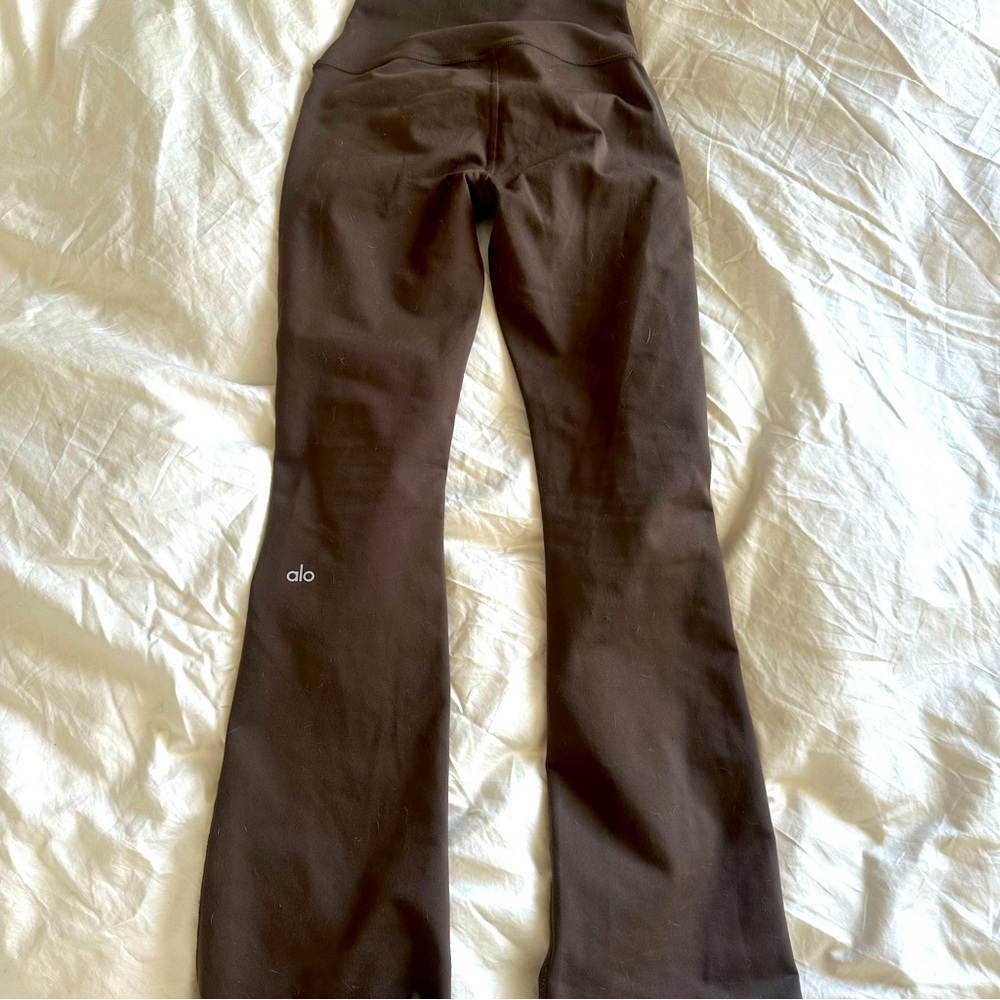 Alo Airbrush High Waist 7/8 Bootcut Espresso Flared Leggings XS
